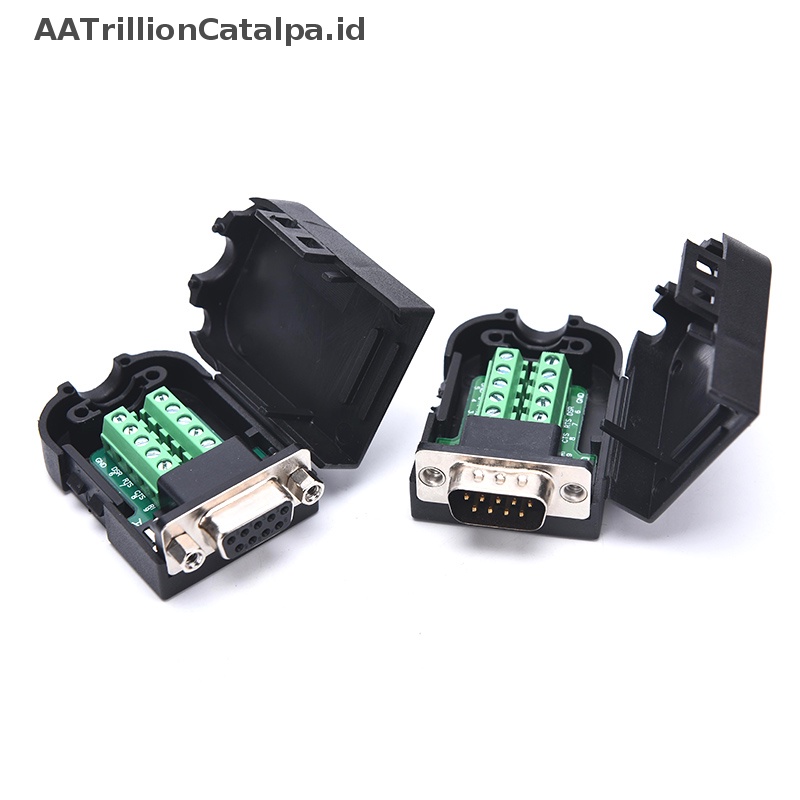 Konektor AATrillionCatalpa DB9 RS232 Male Female 9pin RS485 Breakout Terminal Konektor COM ID