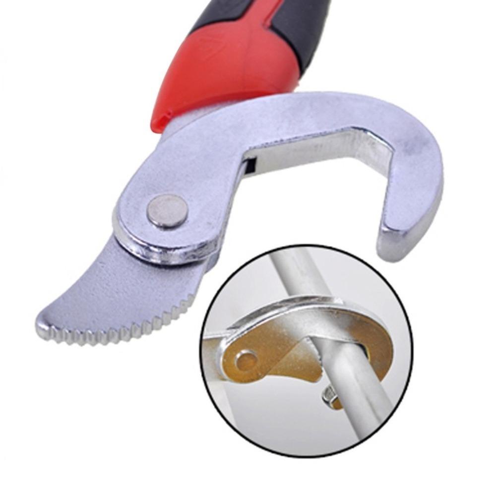 Lanfy Kunci Inggris Baja Karbon Tinggi 1 Pcs Ganda Berakhir Non-Slip Bergerak Adjustable Ratchet Pipe Wrench