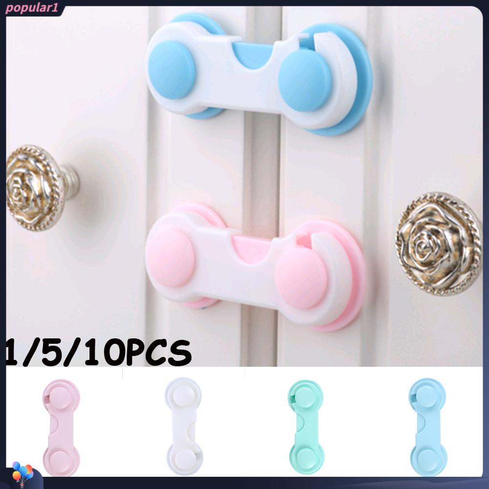 Populer1/5 /10PCS Pengait Pengaman Laci Kulkas Pelindung Anak Multi Fungsi