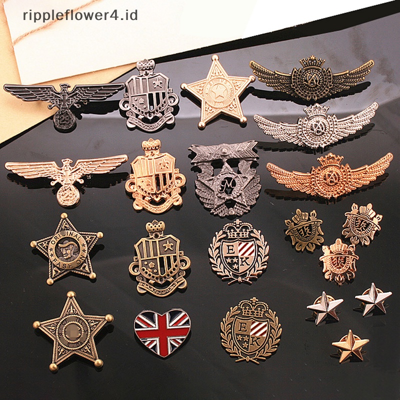 {rippleflower4.id} Pin Kerah Multi Masonic Bendera Nasional Knight Templar Compas Bros Badge~