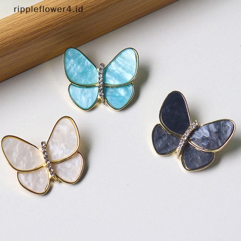 {rippleflower4.id} Bros Kupu-Kupu Indah Pin Serangga Korsase Bros Wanita Hadiah Pesta~