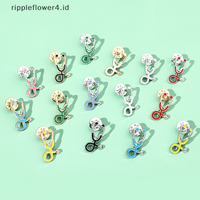 {rippleflower4.id} Mini Bros Pin Jaket Coat Lapel Pin Tas Kancing Kerah Lencana Hadiah~