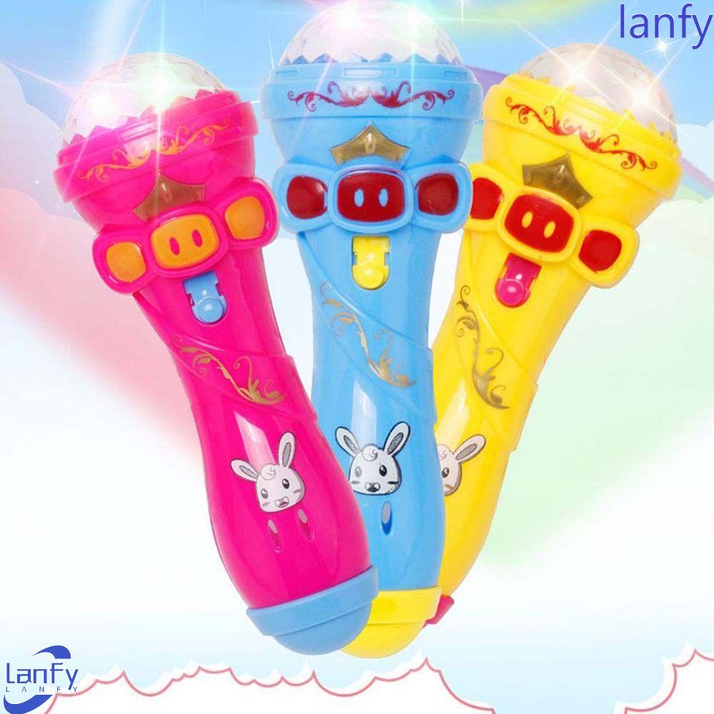 Lanfy Starry Senter Mainan Mini Lighting Gypsophila Led Aksesoris Anak Mainan Mikrofon Cahaya-Memancarkan Glowing Magic Stick