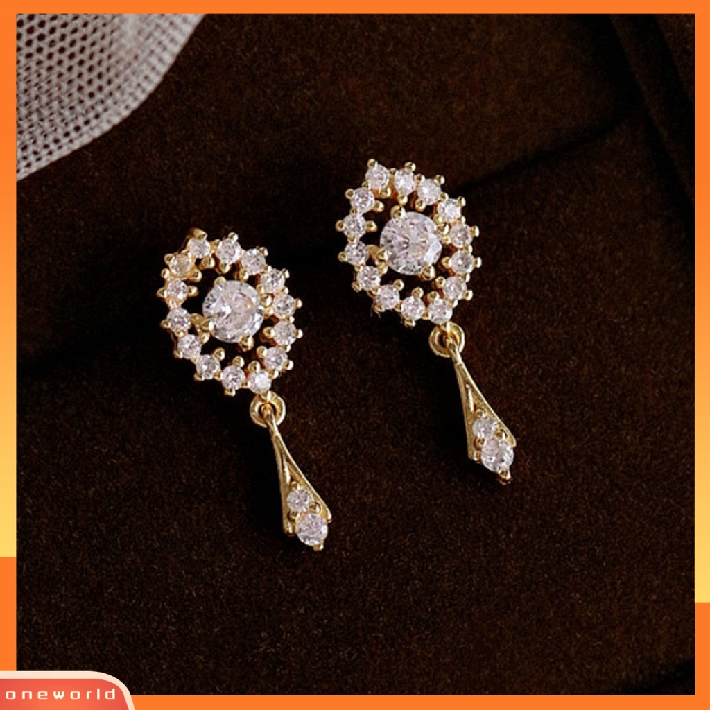 [WOD] 1pasang Wanita Menjuntai Anting Berongga Keluar Rumbai Aksesori Vintage Kilau Terang Drop Earrings Untuk Pakaian Sehari-Hari