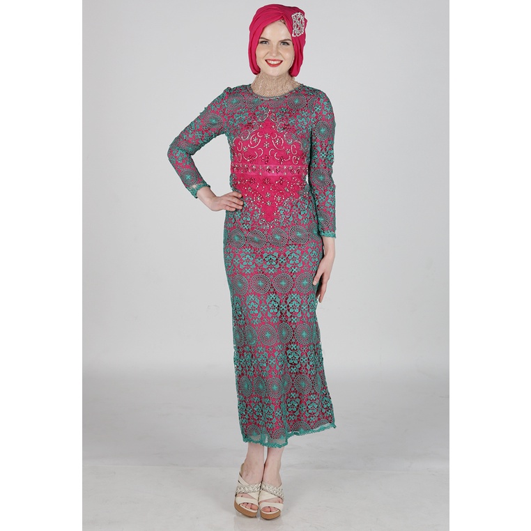 Bibiq Gamis Brokat HIJAU 24332