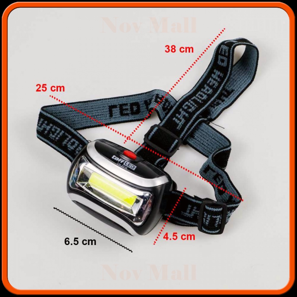 Headlamp Flashlight Waterproof LED 3 Modes COB -SP693