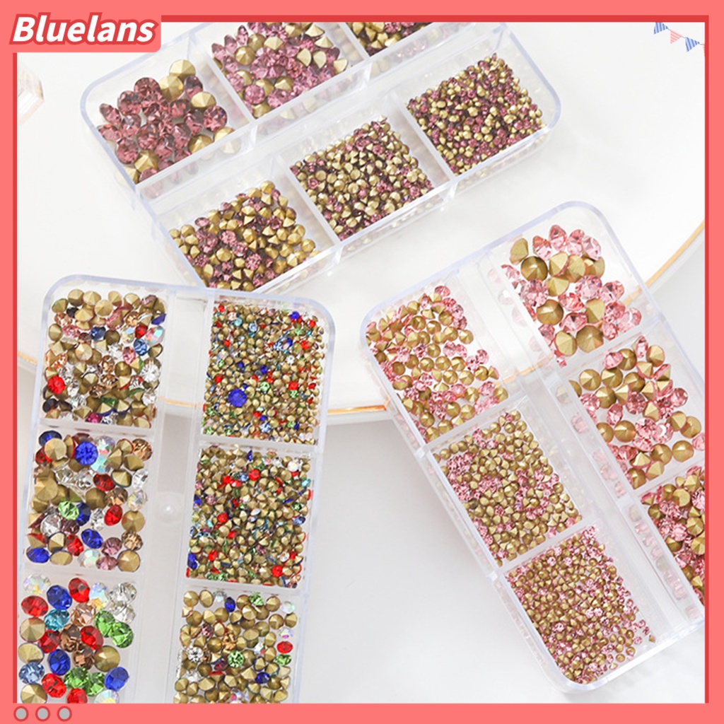 [BLM] 1kotak Kuku Berlian Imitasi 6kisi Tahan Air Dilepas Tahan Jatuh Anti-Oksidan Mudah Menempel Kuku Berlian Imitasi Pesona Nail Supply