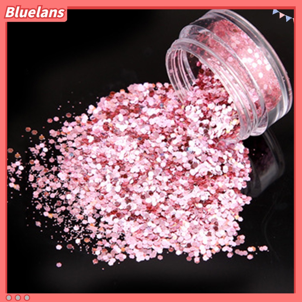 [BLM] 8kotak Kuku Laser Glitter Bubuk Pigmen Nail Art Decor DIY Gel Tips Aksesori