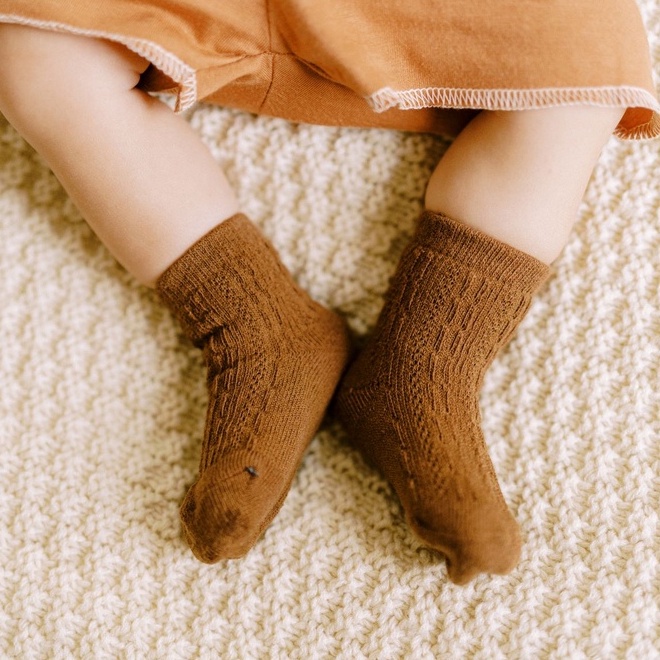 Bohopanna Hazel Socks - Kaos Kaki Bayi Earth Tone Unisex 0-1, 1-2, 3-4 tahun