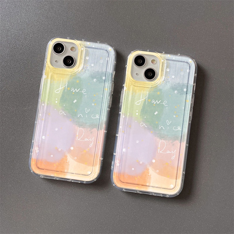 Casing Warna Gradasi Untuk Oppo Realme C11 C3 C1 C20 C20A C21 C21Y C25 C25S C25Y C12 C15 10 9i 8i 8Pro 6i PH 5i 5s 9i U1 Reno 8 7 Lite Narzo 30 20 30A Airbag Shockproof Cover