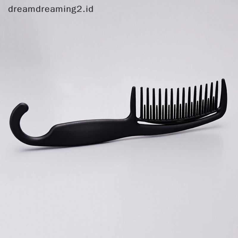 (drea) Woman Wet Hook Curly Hair Brushes Alat Styling Pewarna Salon Pro Antistatis/