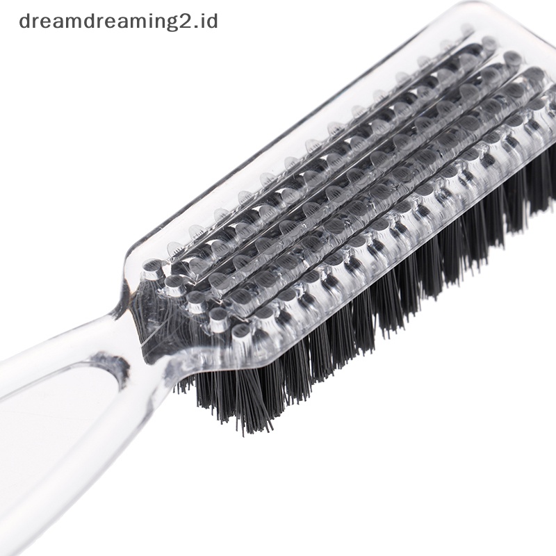 (drea) Sikat Pembersih Rambut Gagang Plastik Hairdressing Lembut Barber Neck Hair Comb Tools //