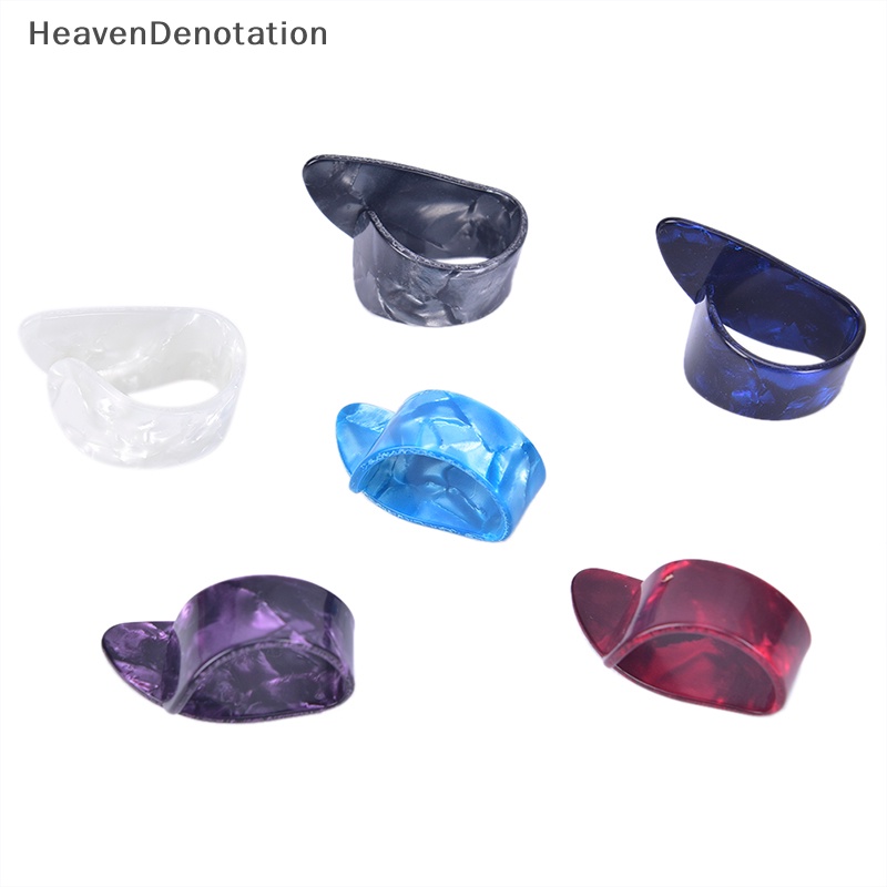 [HeavenDenotation] 1pc Thumb Finger Guitar Pick Akustik Elektrik Celluloid Mediator Thumbpicks HDV