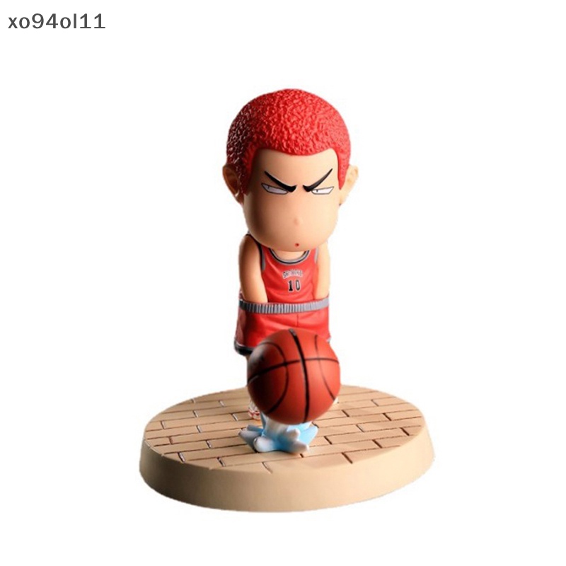 Xo 8-11cm Q Versi Anime Slam Dunk Figure Sakuragi Bunga Jalan Rukawa Maple Akagi Haruko PVC Action Figure Mainan model Kolekte OL