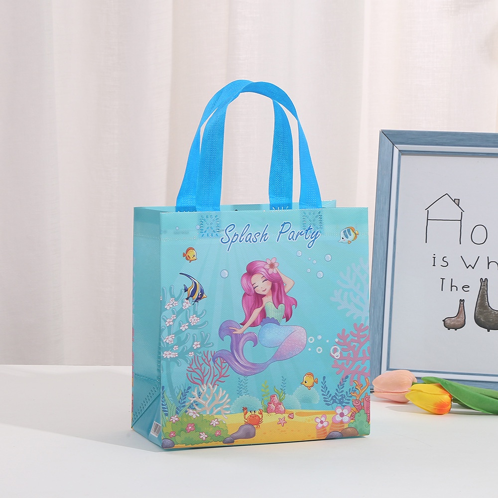 Goodie bag snack anak ulang tahun mermaid / kantong tas ulang tahun anak