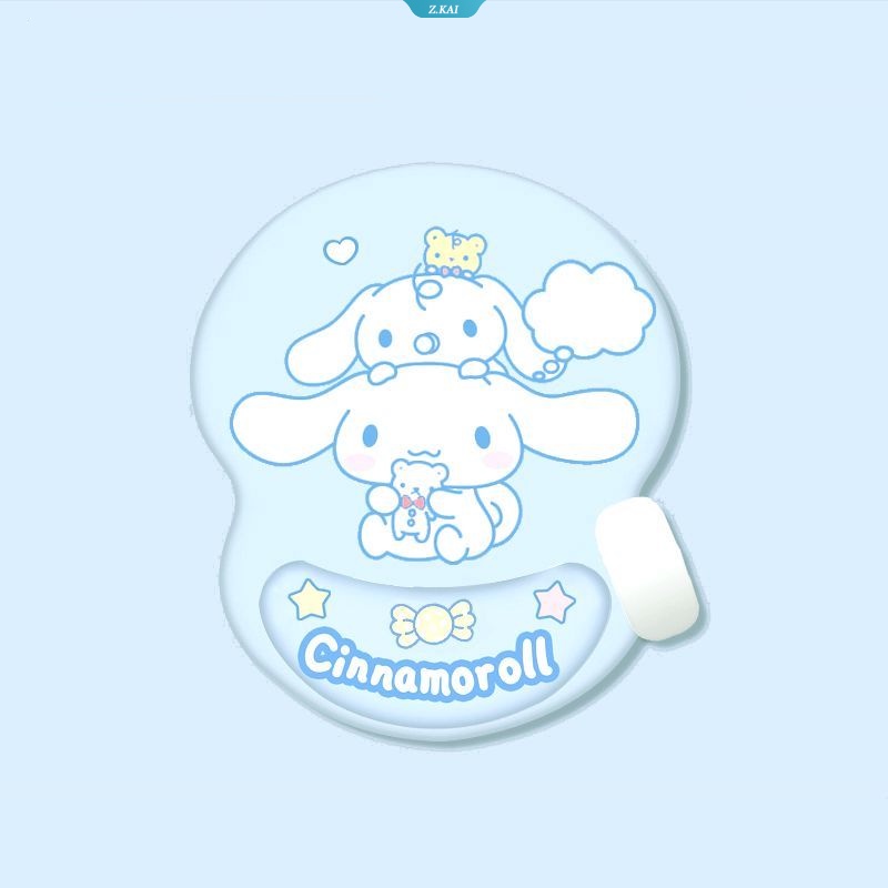 Lucu Sanrio Karakter Kartun Beruang Kuromi Dorm Kantor Cewek Komputer Mouse Pad Lembut Dan Nyaman Pelindung Tangan [ZK]