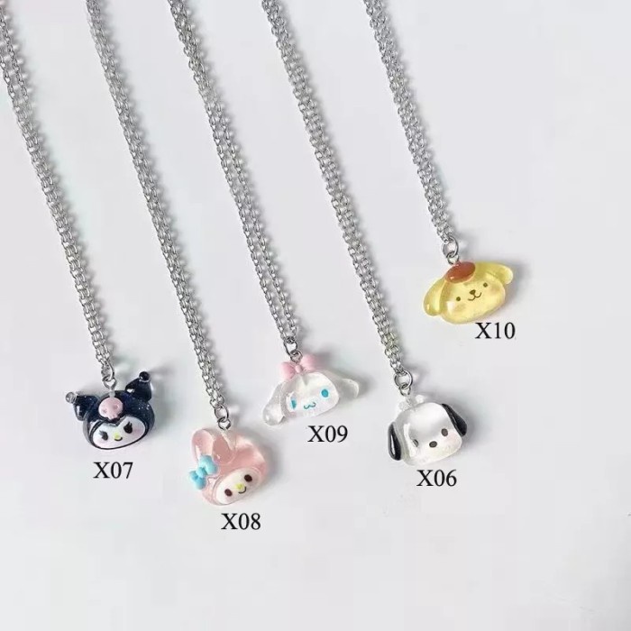 Kalung Sanrio Melody PomPurin Kuromi Cinnamorol Lucu Anak Cewek