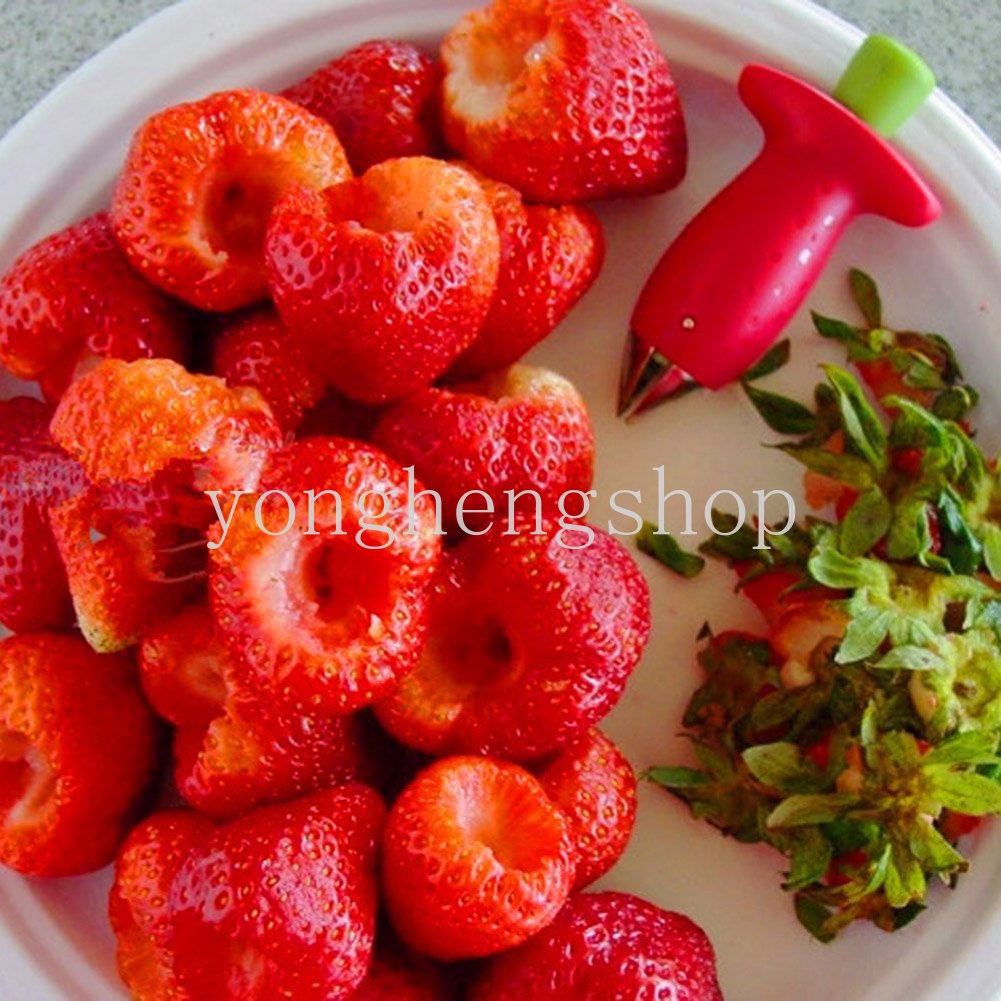 Kreatif Strawberry Huller Corer Buah Daun Tomat Tangkai Alat Cabut Strawberry Pit Remover Dapur Gadget