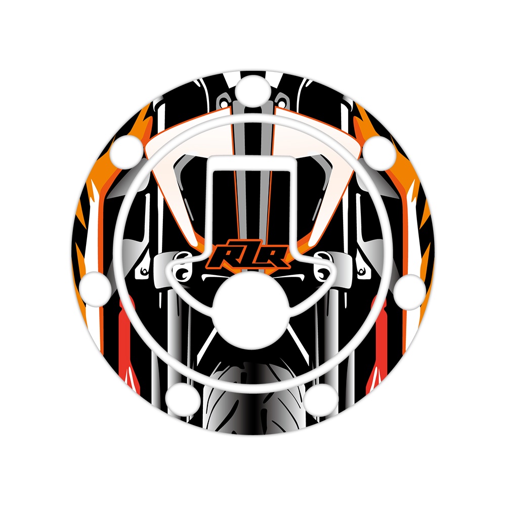 Stiker Tutup Tangki Motor KTM Pelindung Penutup Gas Epoxy Decal Accessori Anti Air Untuk KTM 125 250 390 DUK E390 DUKE390 DUKE200