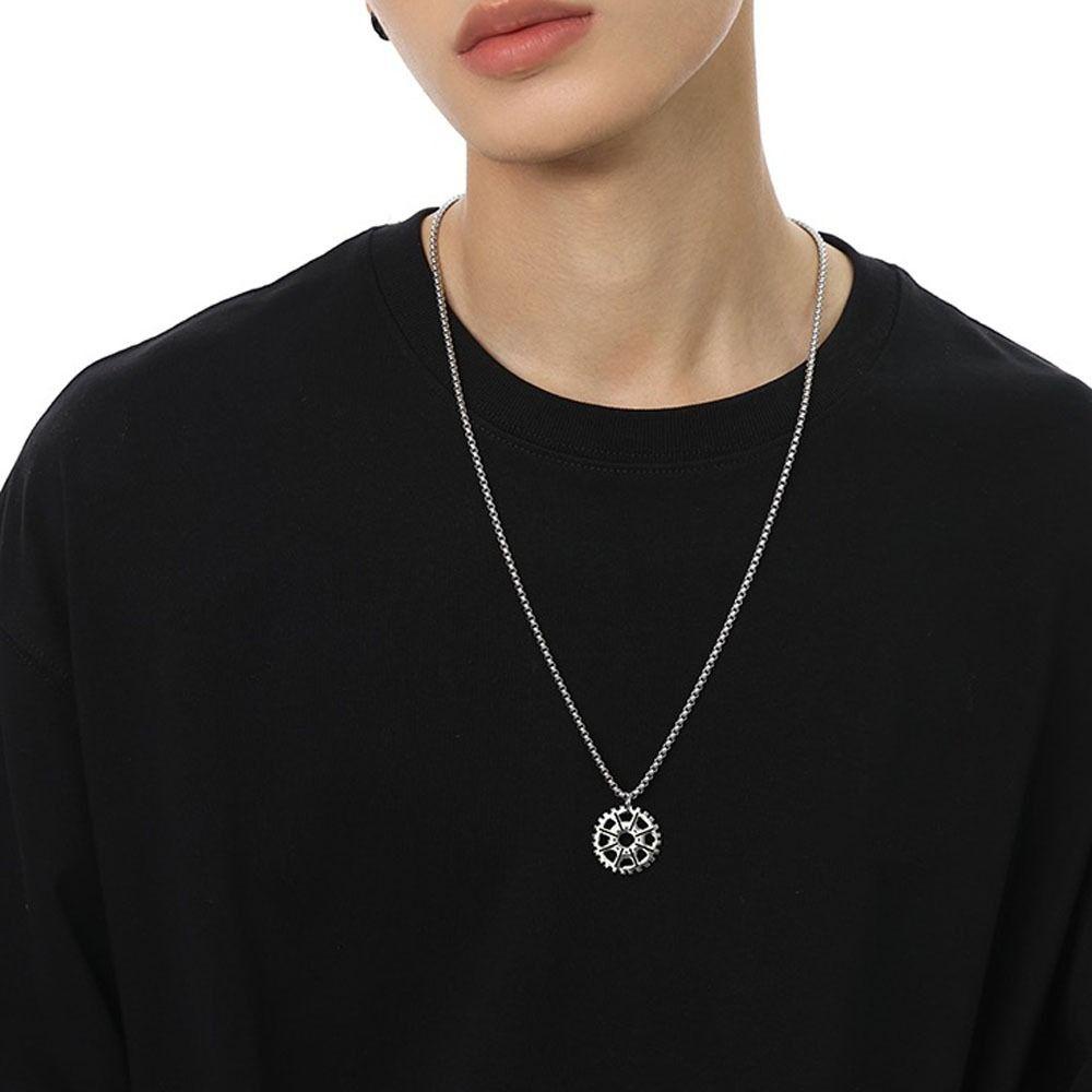 Mxbeauty Kalung Steampunk Elegan Vintage Kuba Rantai Unik Double Layer Hip Hop Pria Sweater Chain