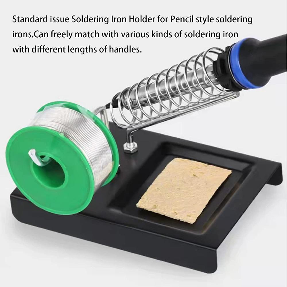 Lanfy Solder Iron Stand Welding Cleaning Sponge Bracket Penahan Suhu Tinggi Penyangga Dudukan Timah Solder