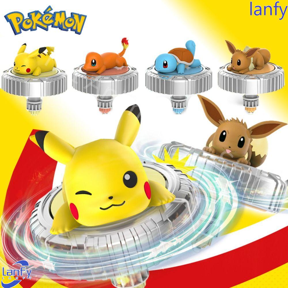 Lanfy Pokemon Rotary Gyro Hadiah Liburan Kartun Berputar Permainan Battle Hadiah Anak Logam Gyro Mainan Berputar Gyro Mainan Pokemon Action Figure