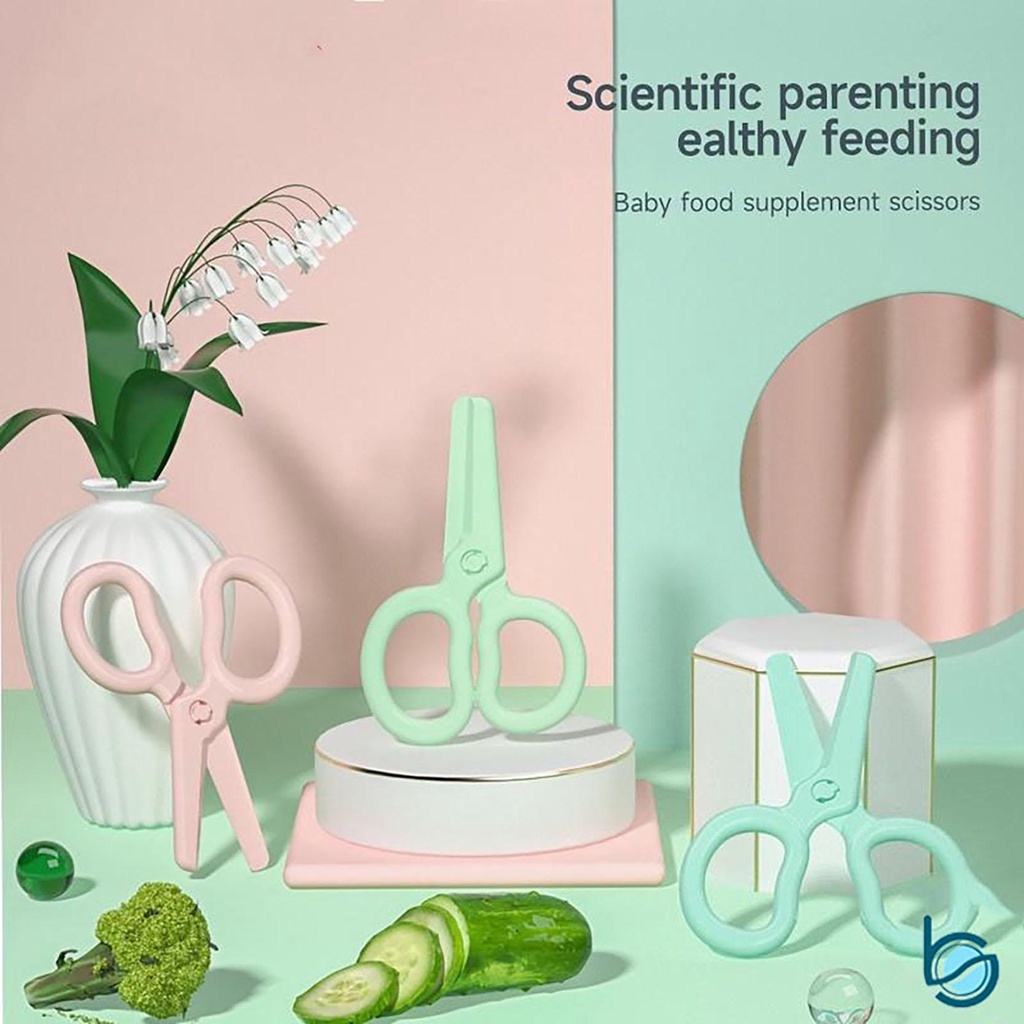 

Gunting Makanan Anak Bayi/Baby Food Scissors Noodle Scissors BPA FREE - Best Stationary