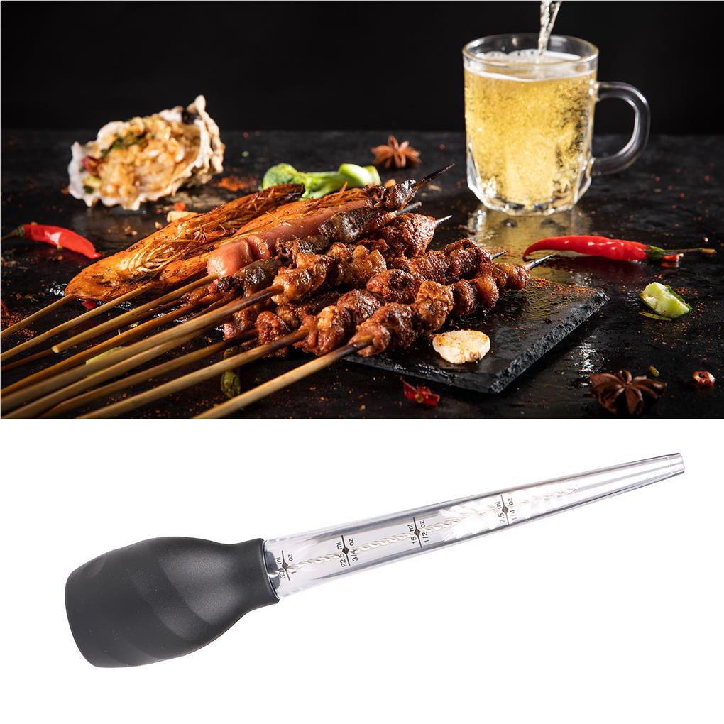 Turkey Baster Penetes Minyak Alat Barbekyu Bumbu BBQ Sedot Pompa Aksesori Masak Alat Spuit Makanan Dengan Sisik Bening