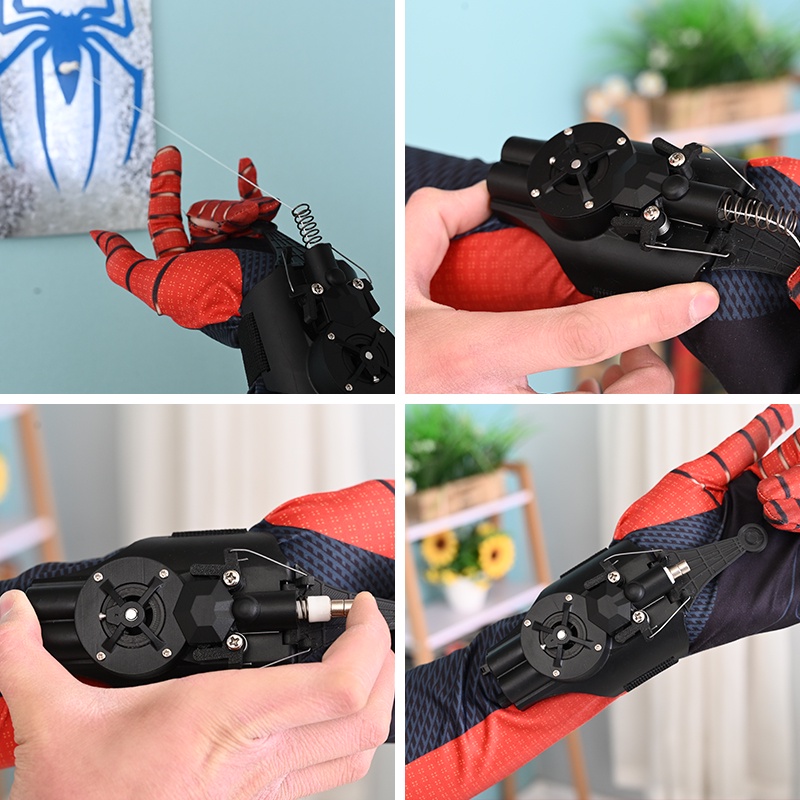 Peripheral Legends Spiderman Web Shooters Spider Sutra Peluncur Perangkat Tali Cosplay Props Mainan