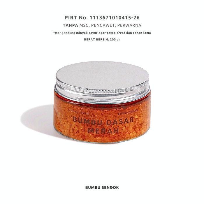 

N.E.W BUMBU SENDOK Bumbu Dasar Merah 200g