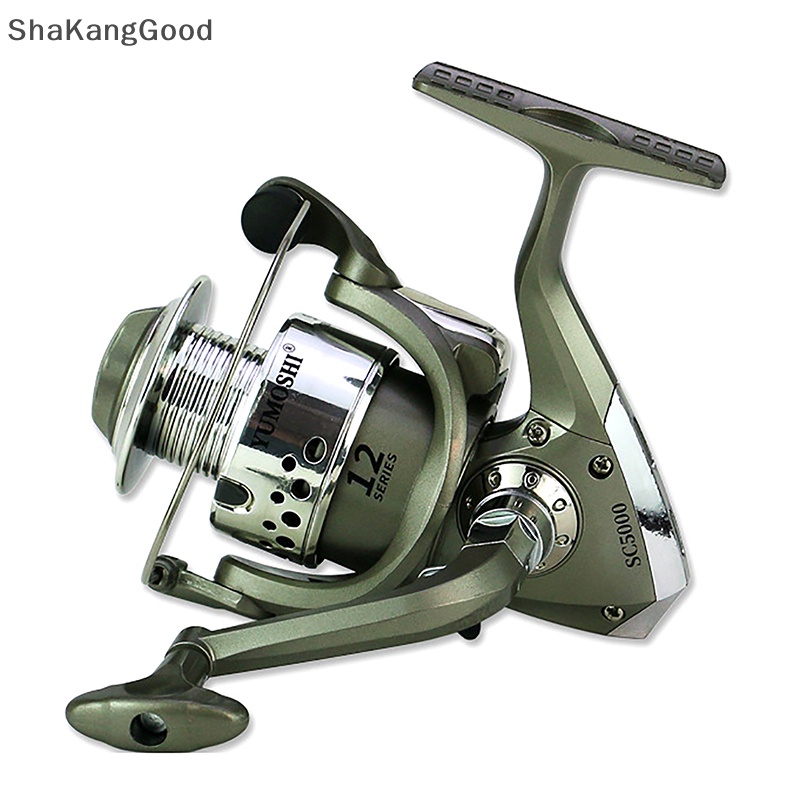 Skid Spinning Fishing Reel Gear Ratio 5.2:1 Dengan 6ball Bearing Gulungan Pancing Untuk Memancing Air Tawar SKK