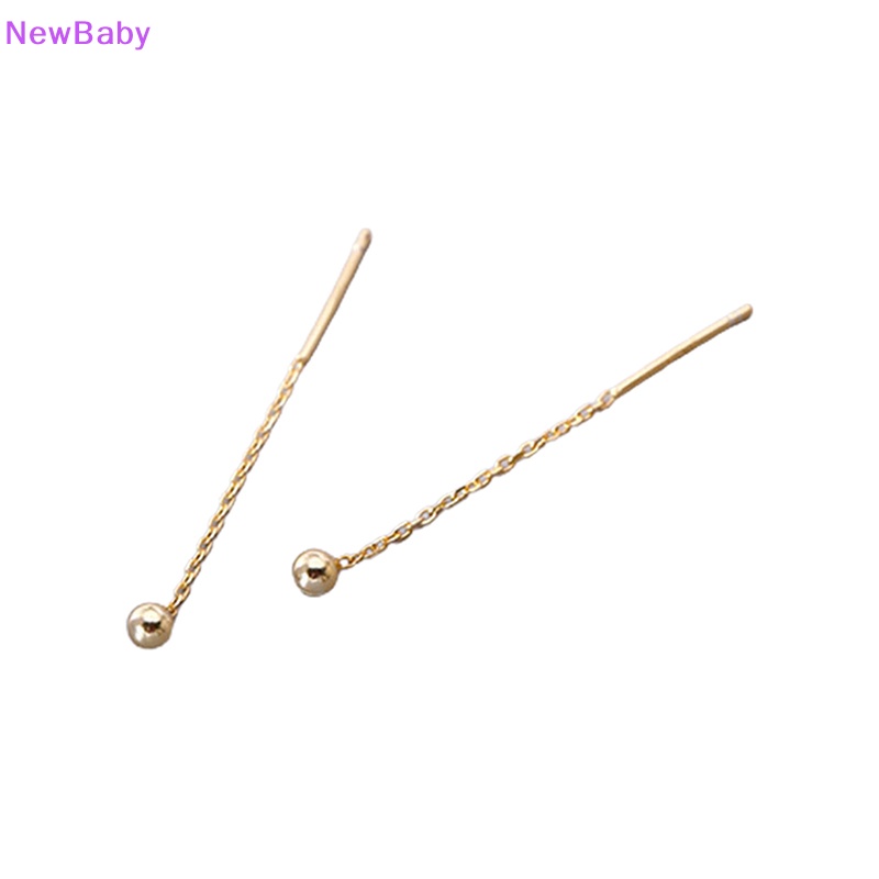 Newbaby Anting Rumbai Panjang Bulat Hati Drop Korea Gantung Wanita Earring ID