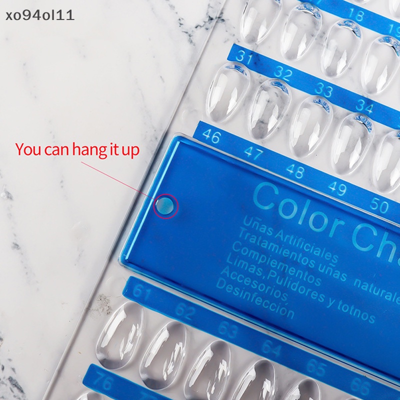 Xo 60/120tips Nail Art Tip Bagan Warna Rak Display Stand Palet Semir OL