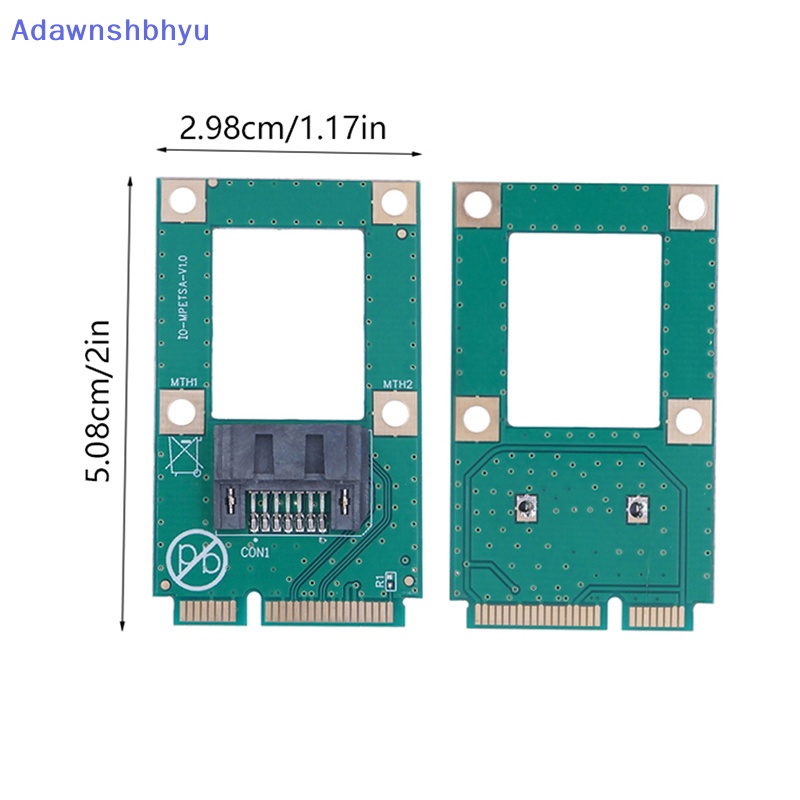 Adhyu Kartu Konverter mSATA Ke SATA Mini SATA to 7-Pin SATA Extension Adapter Antarmuka 90/180derajat Dengan Kabel SATA ID