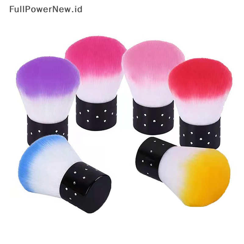 Power Soft Nail Cleaner Brush Kuas Pembersih Penghilang Debu Mini Nail Art Manicure Tool ID