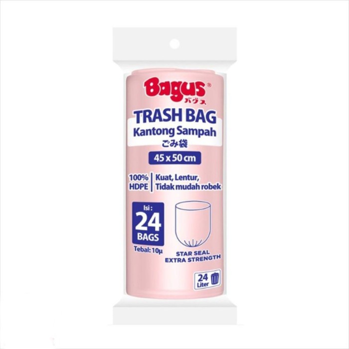 Bagus Trash Bag Kantong Sampah Roll 45 x 50 cm 24's