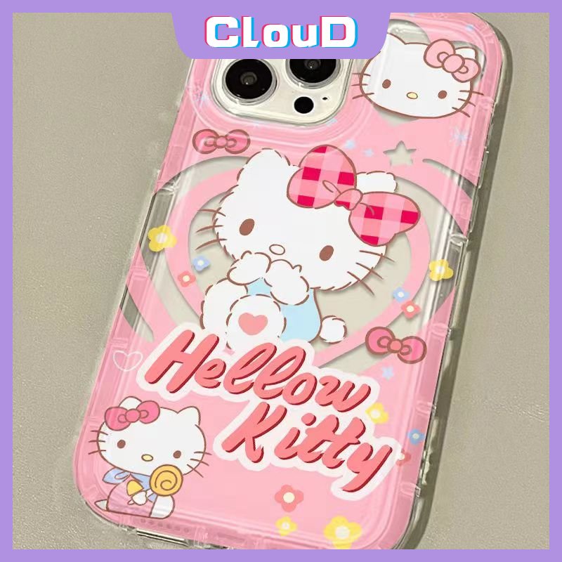 Cute Love Heart Lovely Hello Kitty Case Untuk Redmi 10A 9A 9C NFC 9T 9 10 A1 10C 12C Redmi Note8 10 Pro Max 10s 11s 10 9 11 POCO F4 Kartun Kuromi Shockproof Soft Airbag Cover