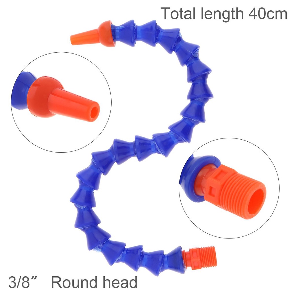 Tabung Pendingin Minyak Air Fleksibel Bahan Plastik Dengan Kepala Rata/Nozzle Kepala Bulat Untuk Mesin CNC/Milling/Mesin Bubut