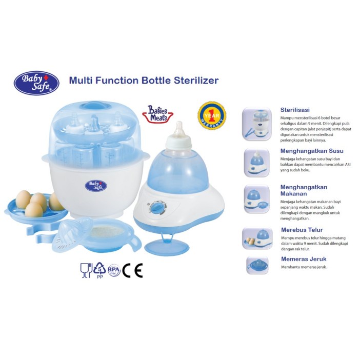 Baby Safe Babysafe Bottle Steam Sterilizer Multi Function Multifunctio