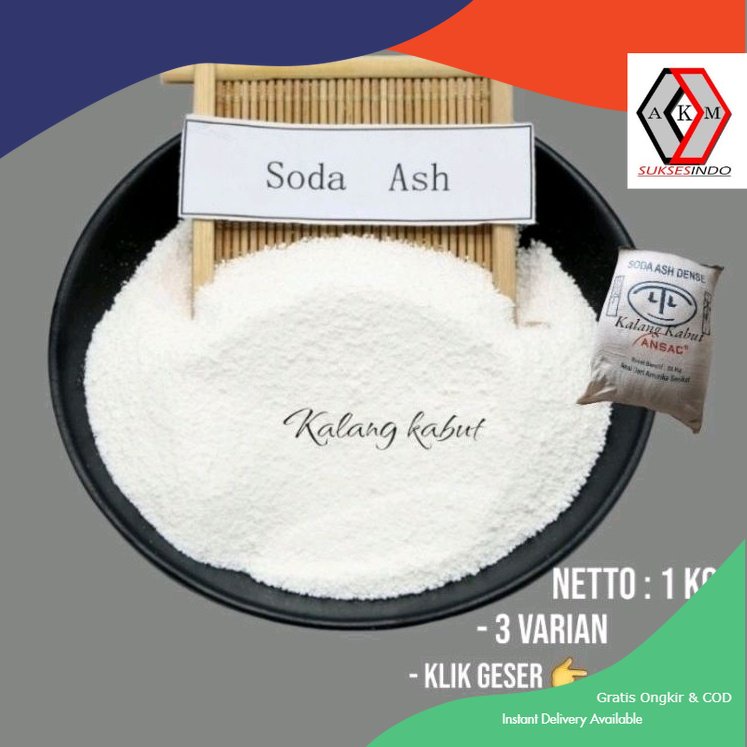 

SODA ASH | Soda ash Dense | NatriumCarbonate | ( 1 KG )