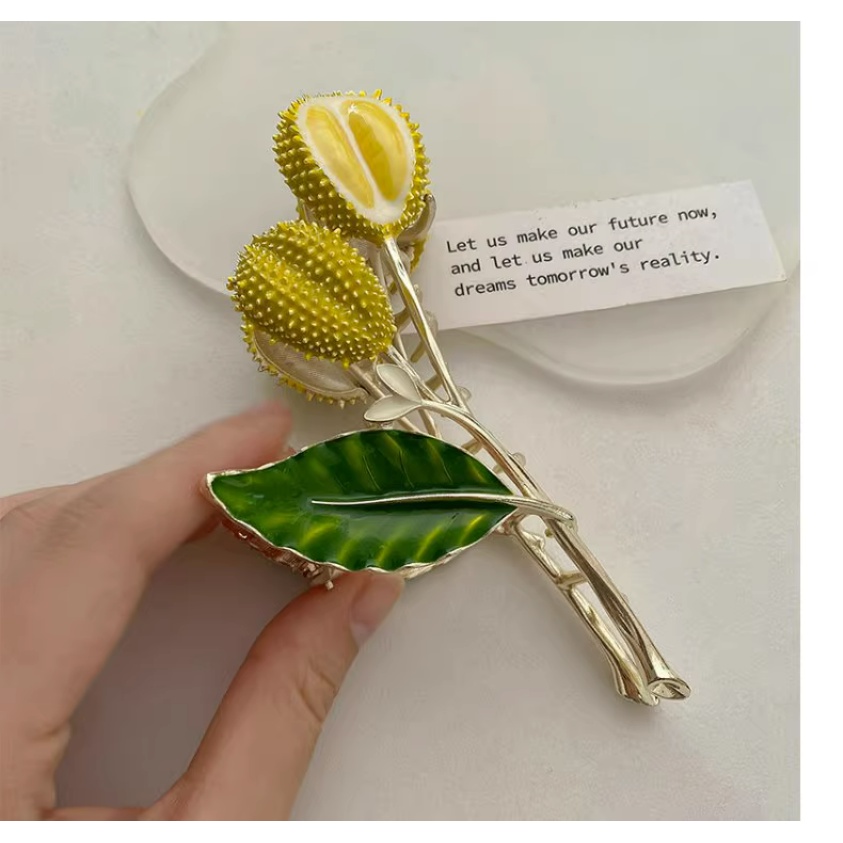 Durian Design Big Clip Hair Clip Jepit Rambut Aksesoris Rambut Korea Untuk Wanita Perempuan