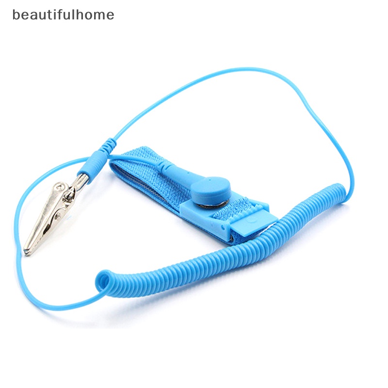 {beautifulhome} Kabel Debit Tali Pergelangan Tangan ESD Anti Statis Untuk Alat Kerja Reparasi Elektronik.