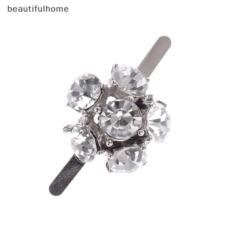 {beautifulhome} 1pc Women Shoes Clip DIY Rhinestones Pesona Sepatu Perhiasan Logam Sandal Gesper Dekorasi Tumit Tinggi Shoe Flower Shoes Accessories.