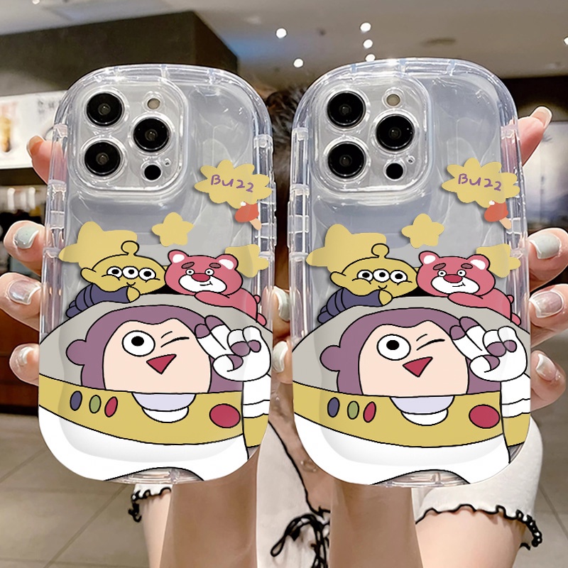 IPHONE Casing Ponsel Transparan Kartun Lucu Kompatibel Untuk Iphone14 13 12 11 Pro Max7 +8 Plus XS X XR Casing Silikon Shockproof Cover Cell Precticer