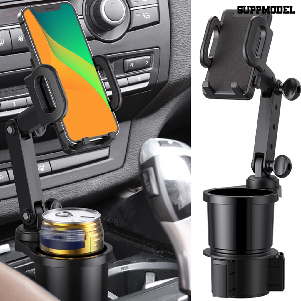 [SM] Car Cup Holder 2in1 Pemasangan Mudah Aplikasi Lebar Multifungsi Tetap Kokoh Support ABS Auto Phone Stand Mount Rak Cangkir Mobil SUV Supply