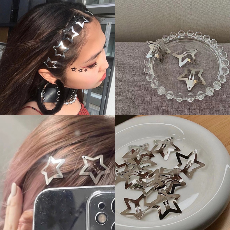 5/10 /20 /30 /40 /50 pcs/set Jepit Rambut Bintang Berujung Lima Lucu Manis Gadis Hair Clip Poni Klip Aksesoris Rambut Serbaguna