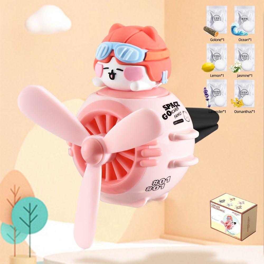 Populer Pengharum Ruangan Mobil Kreatif Lucu Rotating Propeller Car Diffuser Untuk Universal