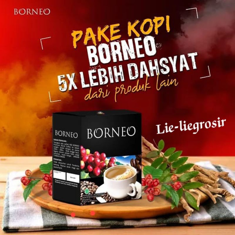 

Kopi BORNEO premium coffee isi 5 sachet