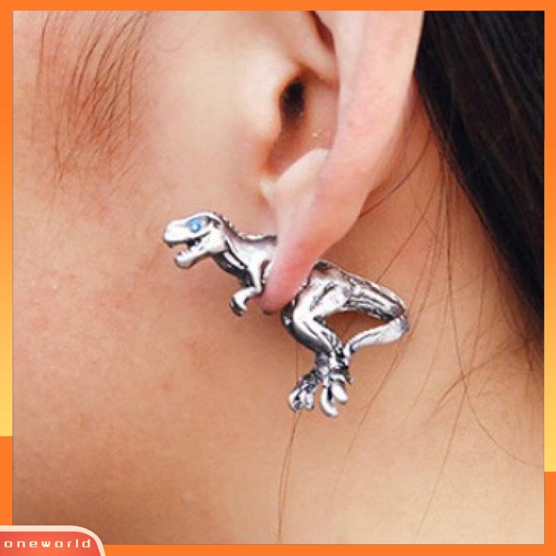 [ONR] Harajuku Tiga Dimensi Hewan Kecil Dinosaurus Kepribadian Fashion Piercing Stud Earrings