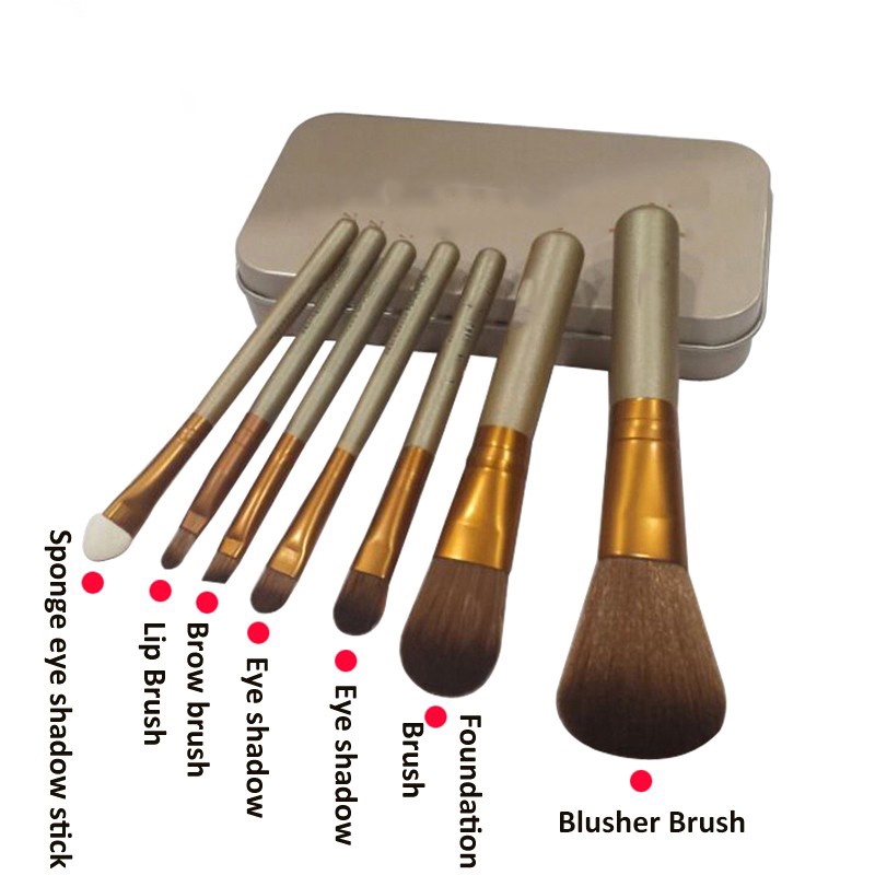 Make Up Brush Set Kuas 7 in 1 / 12 in 1 Kuas Kosmetik - BUM